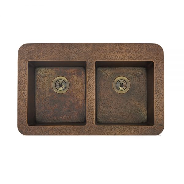 Copper 15 Gauge Kitchen Sink 35"