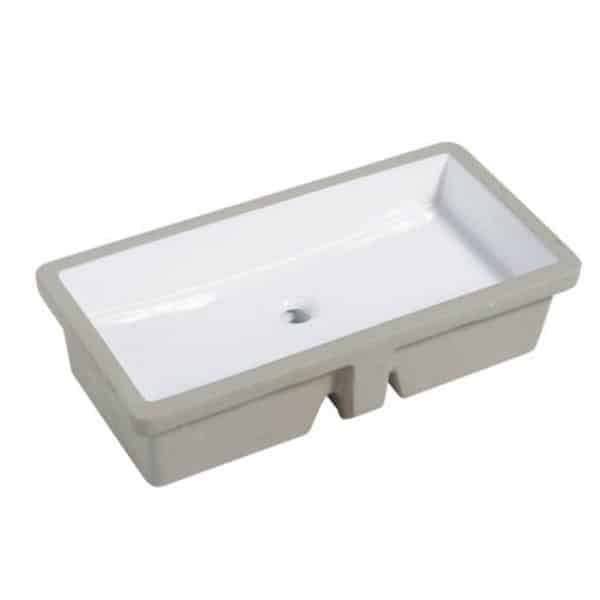 Porcelain Square Bathroom Sink 27-3/4"