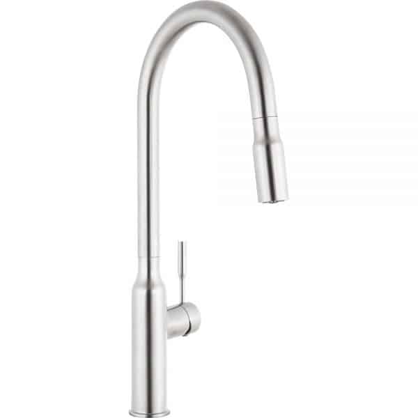 Pull-Down Kitchen Brushed Nickel Faucet 18"