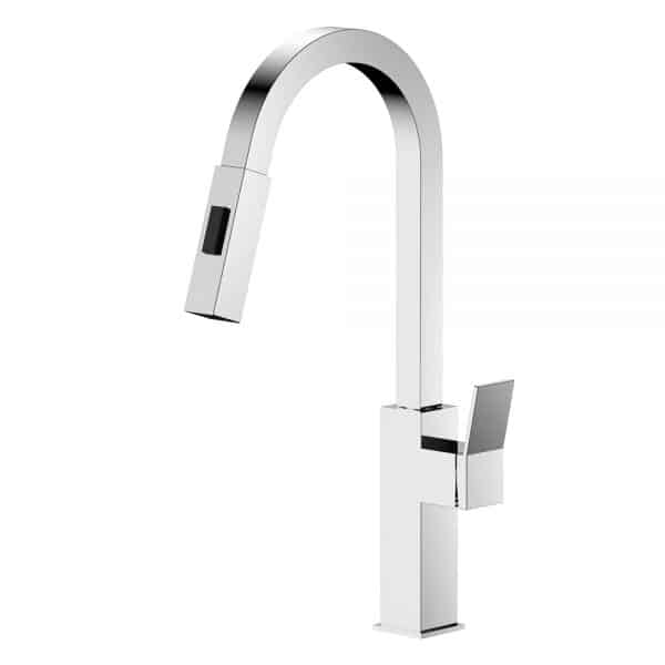 Pull-Down Kitchen Brushed Nickel Faucet 18-1/2"