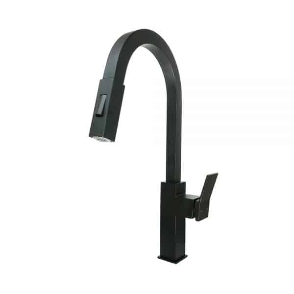 Pull-Down Kitchen Brushed Nickel Faucet 18-1/2"