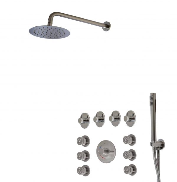 Shower Set Round Trim Polished Chrome
