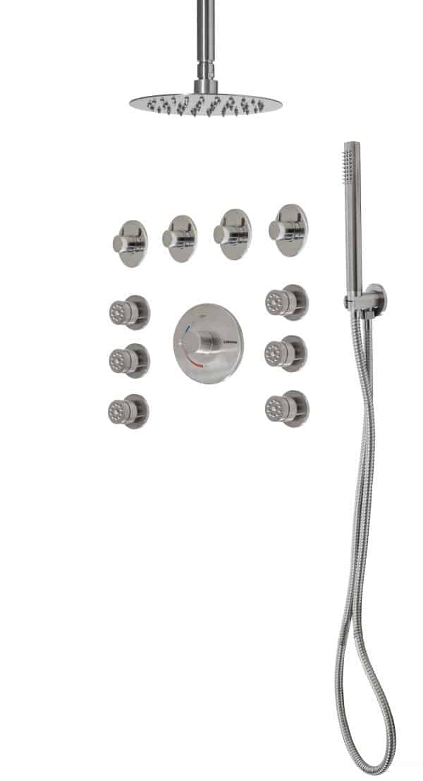 Shower Set Round Trim Polished Chrome