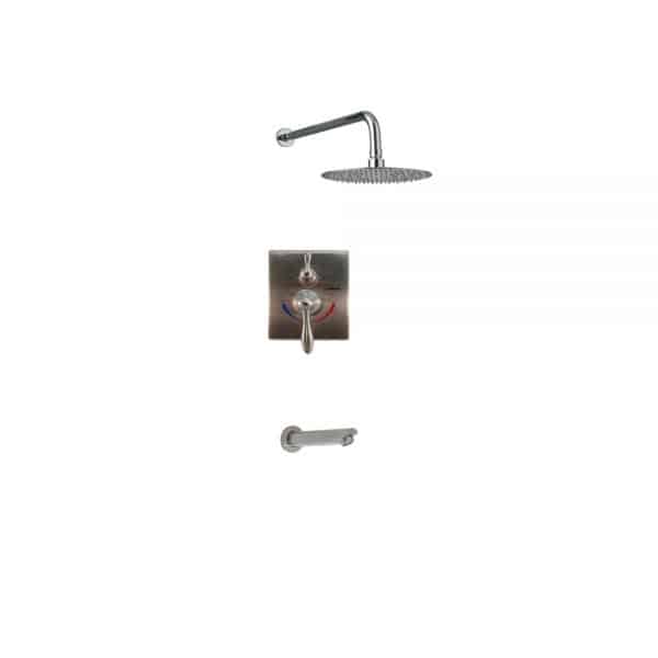 Shower Set Round Trim Polished Chrome