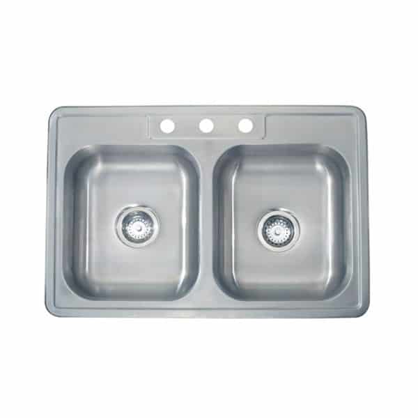Apogee® Classic Drop-In 22 Gauge Kitchen Sink 33"