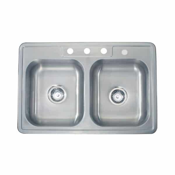 Apogee® Classic Drop-In 22 Gauge Kitchen Sink 33"