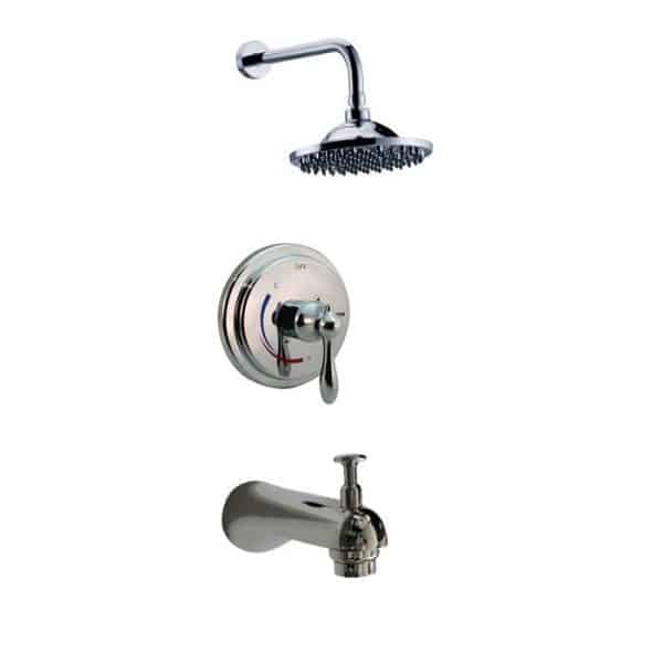 Apogee® Shower Set Round Trim Polished Chrome w/ Tub Filler
