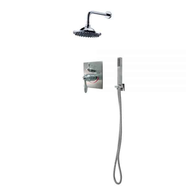 Apogee® Shower Set Square Trim Polished Chrome w/ Spray Wand