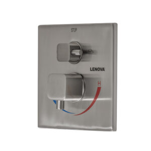 Shower Valve Square Brushed Nickel