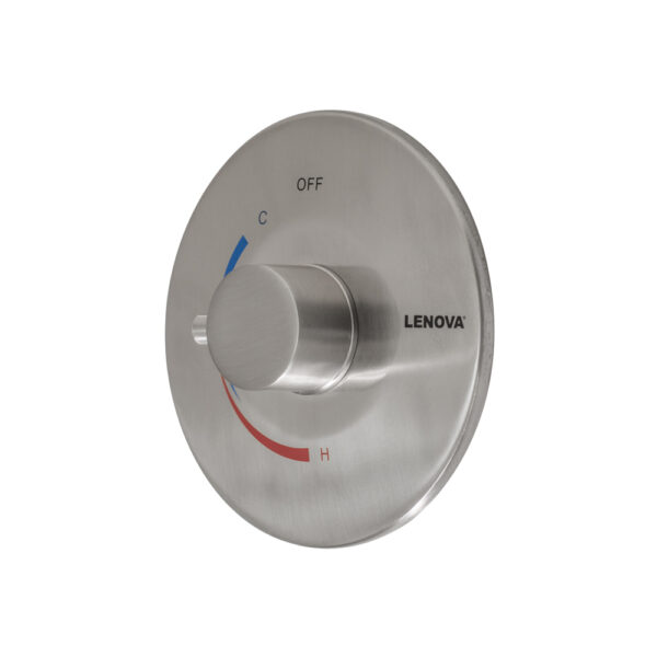 Shower Valve Round Brushed Nickel