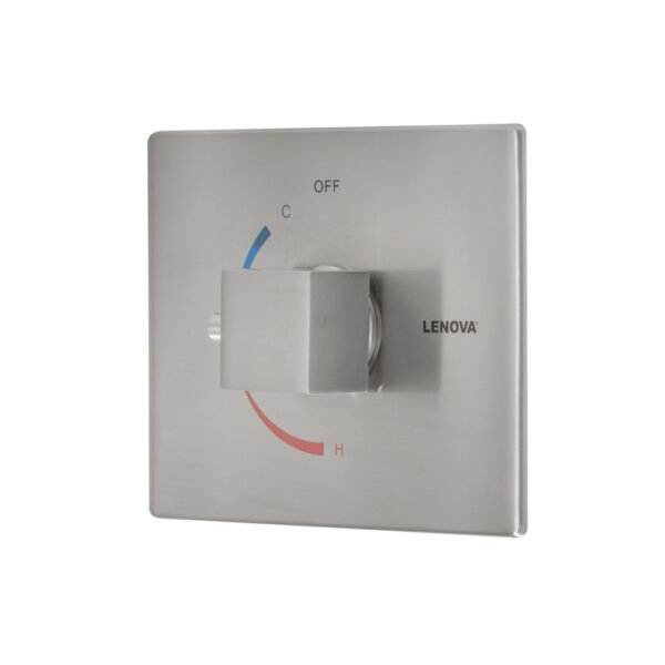 Shower Valve Square Polished Chrome