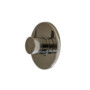 Shower Volume Control Valve Round Brushed Nickel