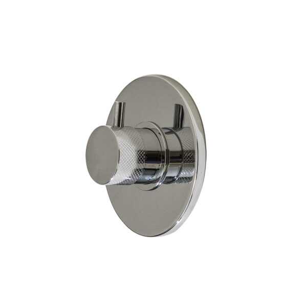 Shower Volume Control Valve Round Polished Chrome